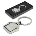 branded Spinning House Metal Key Ring, from our range of promotional Printed Keyrings