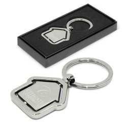 branded Spinning House Metal Key Ring, from our range of promotional Printed Keyrings