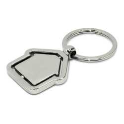 branded Spinning House Metal Key Ring, from our range of promotional Printed Keyrings