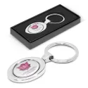 branded Oval Metal Key Ring, from our range of promotional Printed Keyrings