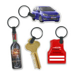 branded Star Flex Key Ring, from our range of promotional Printed Keyrings