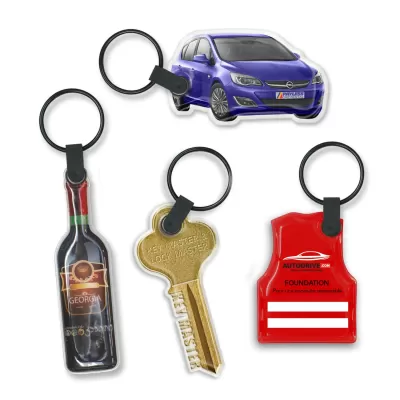 branded Star Flex Key Ring, from our range of promotional Printed Keyrings