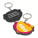 branded PVC Key Ring Small - One Side Moulded, from our range of promotional Printed Keyrings