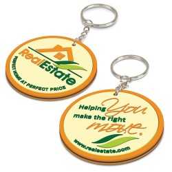branded PVC Key Ring Small - Both Sides Moulded, from our range of promotional Printed Keyrings