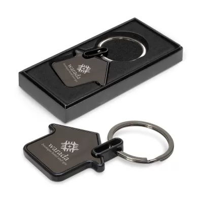 branded Capital House Key Ring, from our range of promotional Printed Keyrings