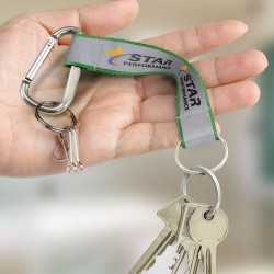 branded Reflector Key Ring, from our range of promotional Printed Keyrings