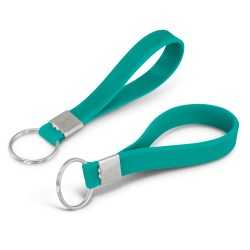 branded Silicone Key Ring - Embossed, from our range of promotional Printed Keyrings