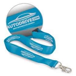 Custom Printed Lanyards  - Soft Touch Logo Lanyard