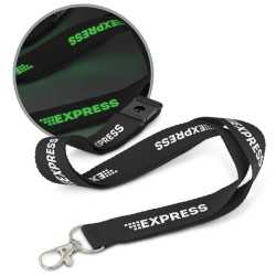 Custom Printed Lanyards  - Glow in the Dark Logo Lanyard