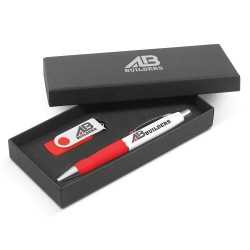 branded Turbo Gift Set, from our range of promotional Metal Promotional Pens