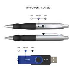 branded Turbo Gift Set, from our range of promotional Metal Promotional Pens