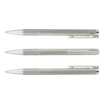 branded Lamy Logo Pen - Brushed Steel, from our range of promotional Corporate Pen Sets