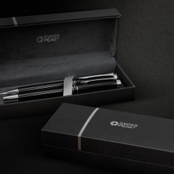 branded Swiss Peak Heritage Pen Set, from our range of promotional Metal Promotional Pens