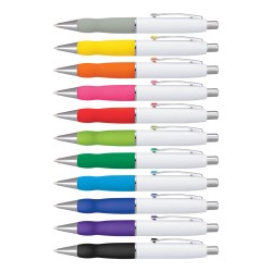branded White barrel Turbo Metal Pen, from our range of promotional Metal Promotional Pens