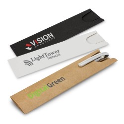 branded Cardboard Pen Sleeve, from our range of promotional Packaging for Pens