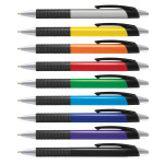Plastic Promotional Pens  - Cleo Coloured Barrel Plastic Pen
