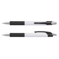 Plastic Promotional Pens - Cleo White Barrel Plastic Pen