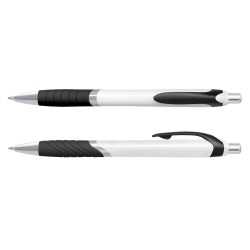 Plastic Promotional Pens - Jet Coloured Barrel Plastic Pen