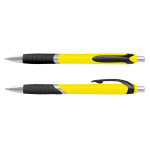 Plastic Promotional Pens  - Jet Coloured Barrel Plastic Pen