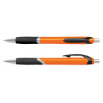 Plastic Promotional Pens  - Jet Coloured Barrel Plastic Pen