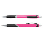 Plastic Promotional Pens  - Jet Coloured Barrel Plastic Pen