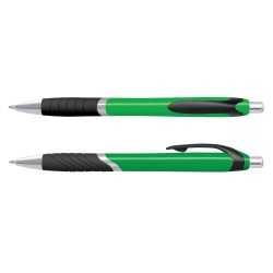 Plastic Promotional Pens - Jet Coloured Barrel Plastic Pen