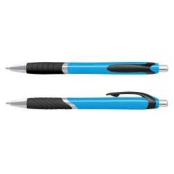 Plastic Promotional Pens - Jet Coloured Barrel Plastic Pen