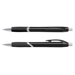 Plastic Promotional Pens - Jet Coloured Barrel Plastic Pen