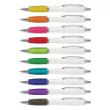 branded Vistro Pen - White Barrel, from our range of promotional Plastic Promotional Pens