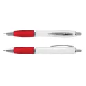 branded Vistro Pen - White Barrel, from our range of promotional Plastic Promotional Pens
