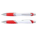 Plastic Promotional Pens  - Borg Pen - White Barrel
