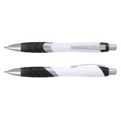 Plastic Promotional Pens - Borg Pen - White Barrel
