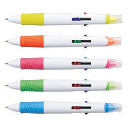 Highlighters  - Tetra Highlighter Plastic Pen
