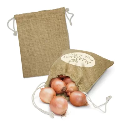 branded Jute Produce Bag - Medium, from our range of promotional Jute Shopping & Tote Bags