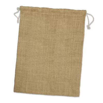 branded Jute Produce Bag - Large, from our range of promotional Jute Shopping & Tote Bags
