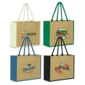 branded Modena Jute Tote Bag, from our range of promotional Jute Shopping &amp; Tote Bags