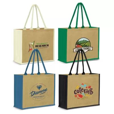 branded Modena Jute Tote Bag, from our range of promotional Jute Shopping & Tote Bags