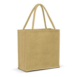 branded Monza Jute Tote Bag - Solid colours, from our range of promotional Jute Shopping &amp; Tote Bags