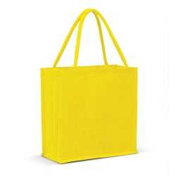 branded Monza Jute Tote Bag - Solid colours, from our range of promotional Jute Shopping & Tote Bags