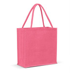 branded Monza Jute Tote Bag - Solid colours, from our range of promotional Jute Shopping &amp; Tote Bags