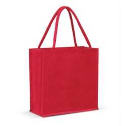 branded Monza Jute Tote Bag - Solid colours, from our range of promotional Jute Shopping & Tote Bags