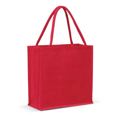 branded Monza Jute Tote Bag - Solid colours, from our range of promotional Jute Shopping & Tote Bags