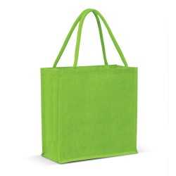 branded Monza Jute Tote Bag - Solid colours, from our range of promotional Jute Shopping & Tote Bags