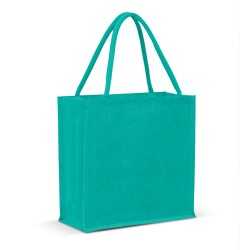branded Monza Jute Tote Bag - Solid colours, from our range of promotional Jute Shopping & Tote Bags