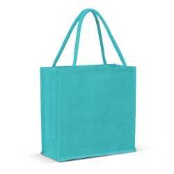 branded Monza Jute Tote Bag - Solid colours, from our range of promotional Jute Shopping & Tote Bags