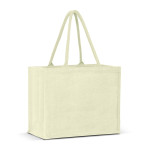 branded Torino Jute Tote Bag - Colour Match, from our range of promotional Jute Shopping &amp; Tote Bags