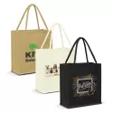 branded Lanza Jute Tote Bag - Colour Match, from our range of promotional Jute Shopping &amp; Tote Bags