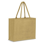 branded Modena Jute Tote Bag - Colour Match, from our range of promotional Jute Shopping &amp; Tote Bags