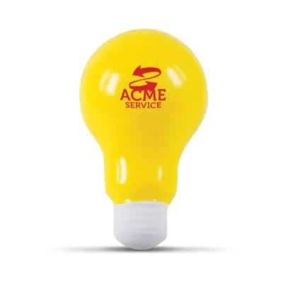 branded Stress Light Bulb, from our range of promotional Stress Shapes