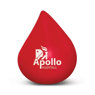 branded Stress Blood Drop, from our range of promotional Stress Shapes